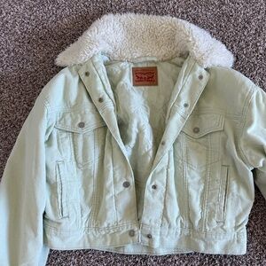 Beautiful bright light green Levi’s coat
